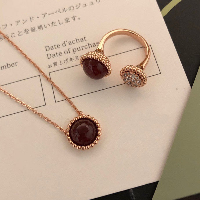 Van Cleef & Arpels PERLEE COULEURS DIAMOND PINK GOLD BETWEEN THE FINGER RING