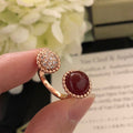Van Cleef & Arpels PERLEE COULEURS DIAMOND PINK GOLD BETWEEN THE FINGER RING