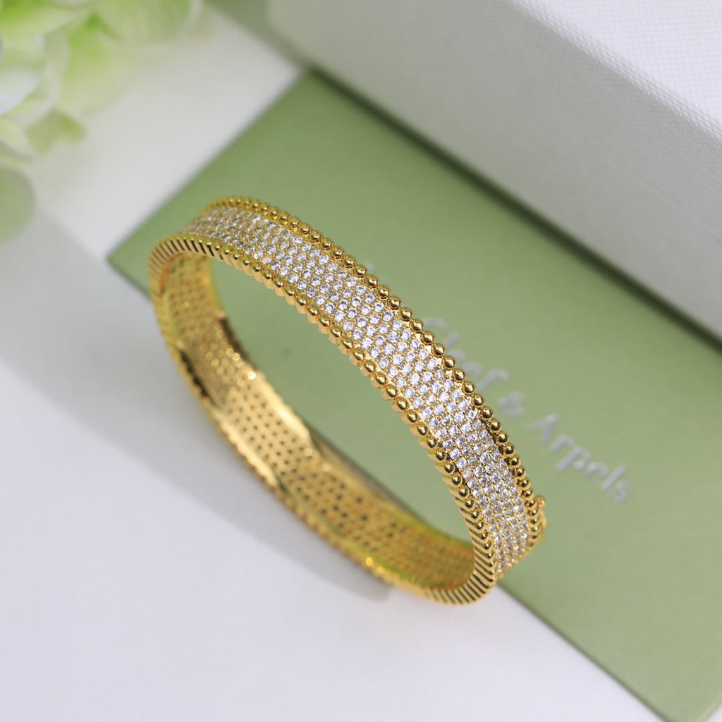 Van Cleef & Arpels PERLEE 3 ROWS DIAMONDS BRACELET