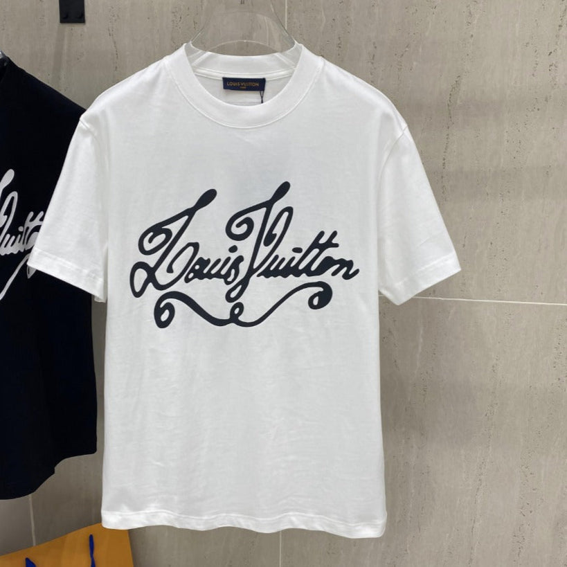 LOUIS VUITTON LV T-SHIRT IN WHITE COTTON 239617