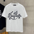 LOUIS VUITTON LV T-SHIRT IN WHITE COTTON 239617