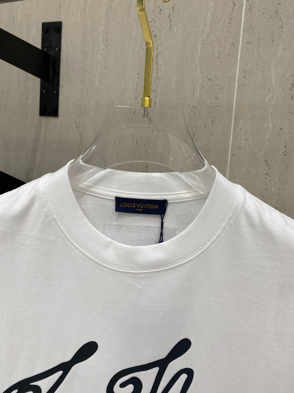 LOUIS VUITTON LV T-SHIRT IN WHITE COTTON 239617