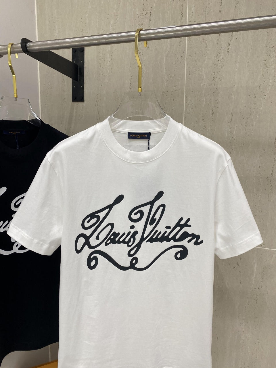 LOUIS VUITTON LV T-SHIRT IN WHITE COTTON 239617