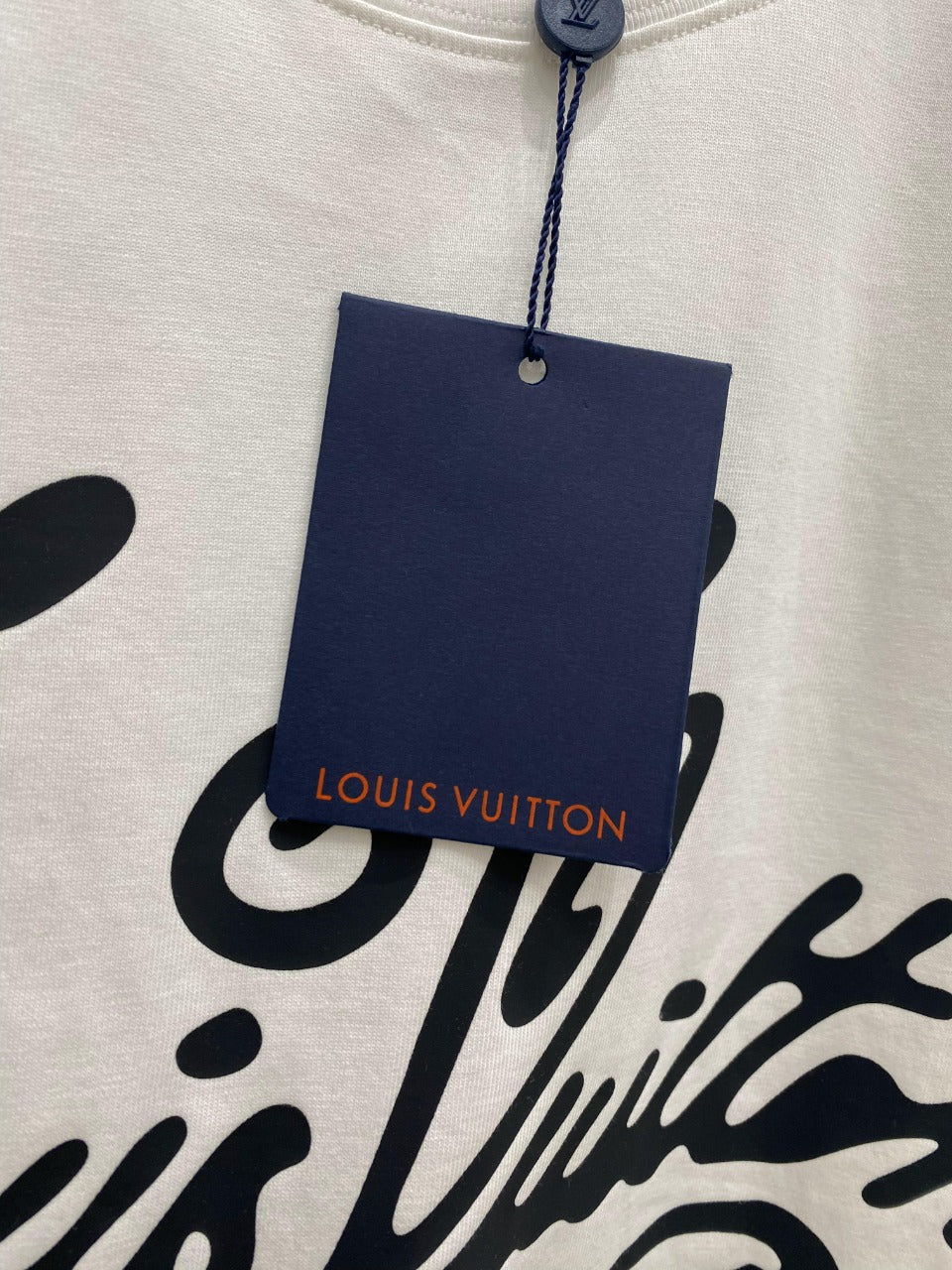 LOUIS VUITTON LV T-SHIRT IN WHITE COTTON 239617