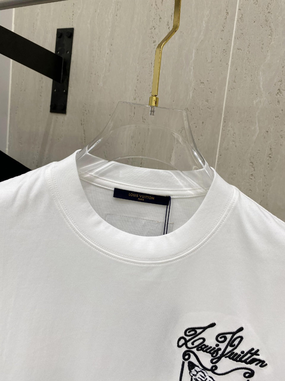 LOUIS VUITTON LV T-SHIRT IN WHITE COTTON 239615