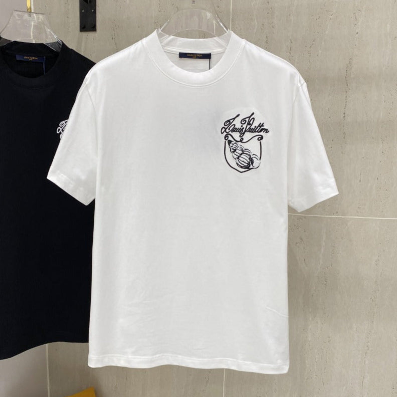 LOUIS VUITTON LV T-SHIRT IN WHITE COTTON 239615