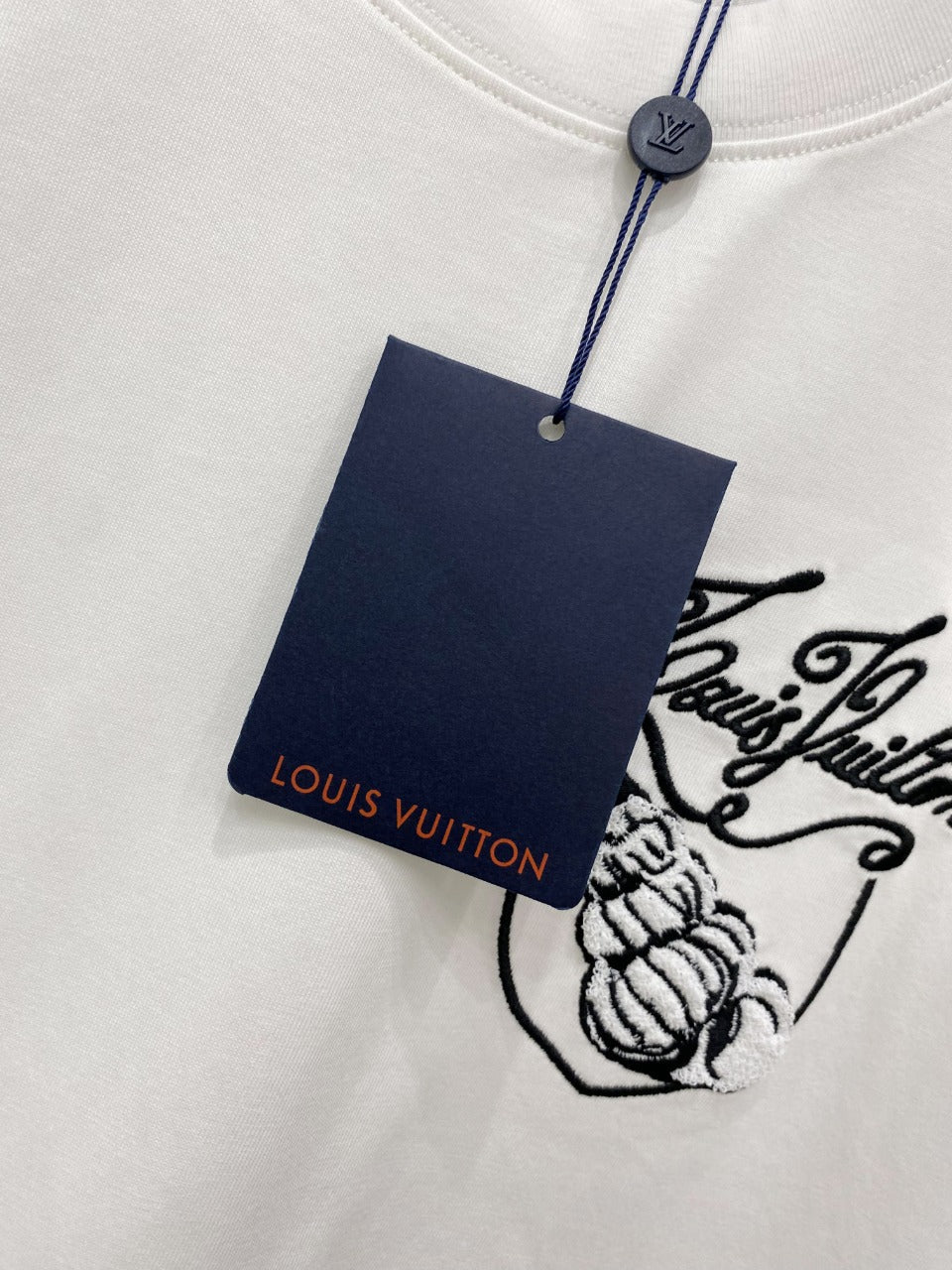 LOUIS VUITTON LV T-SHIRT IN WHITE COTTON 239615