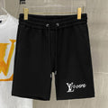 LOUIS VUITTON LV CASUAL SHORTS BLACK COTTON STRETCH FABRIC 239613