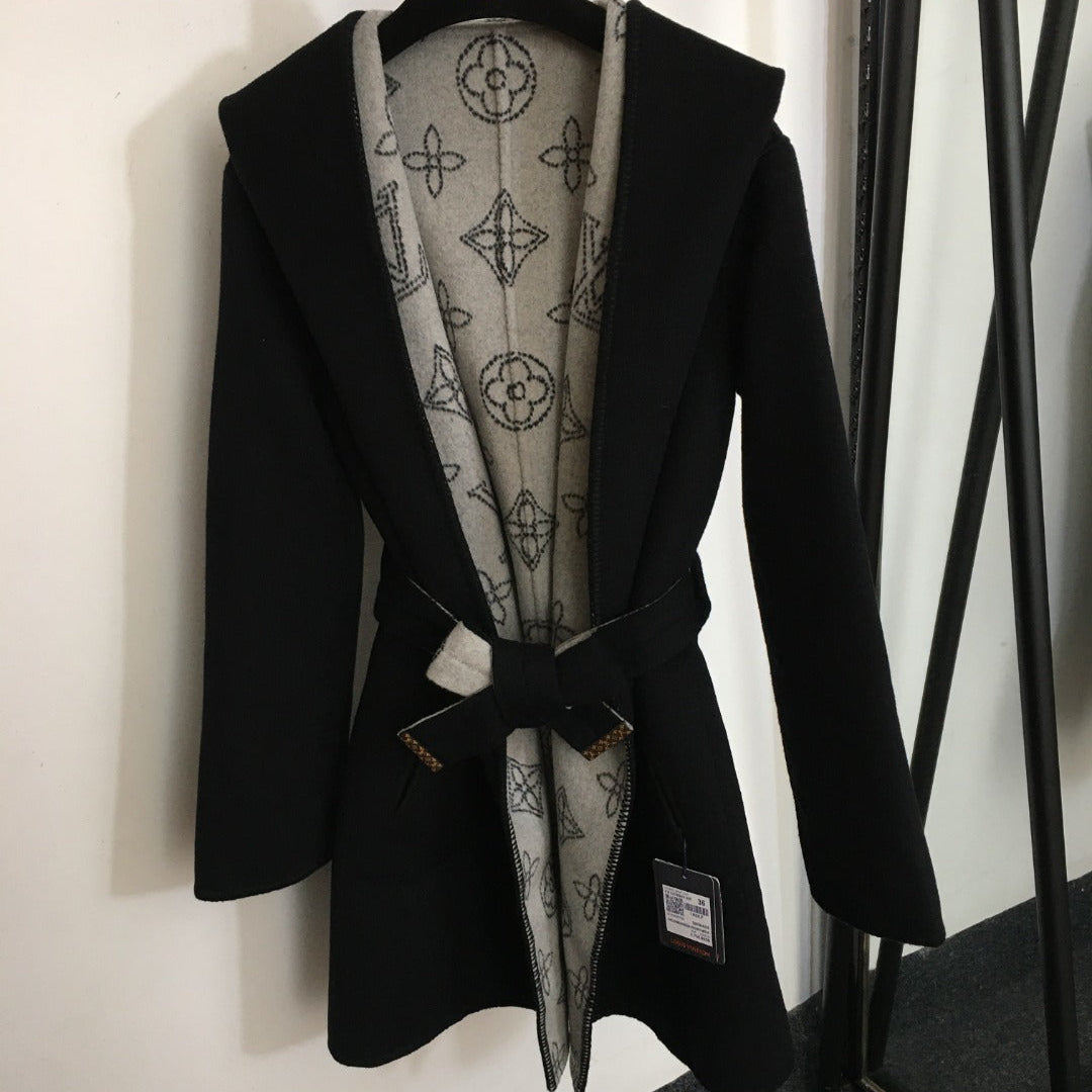 LOUIS VUITTON LV 25S BELTED WOOL COAT 0144