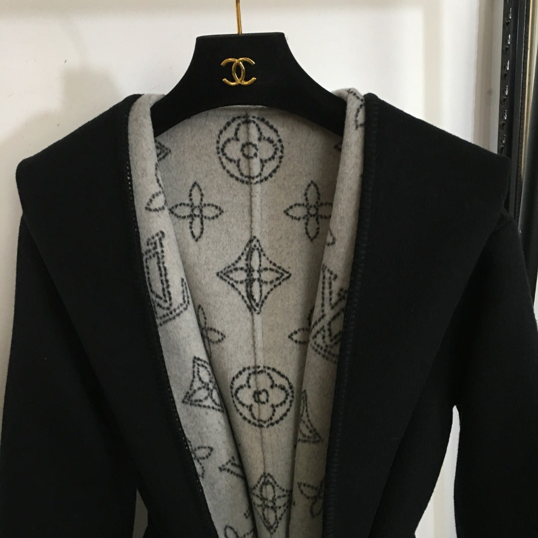 LOUIS VUITTON LV 25S BELTED WOOL COAT 0144