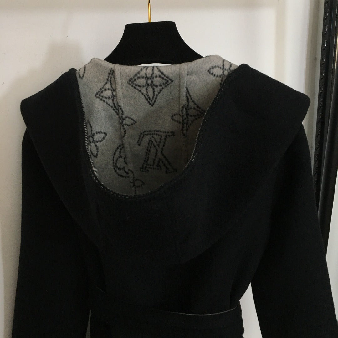 LOUIS VUITTON LV 25S BELTED WOOL COAT 0144