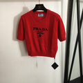 PRADA 25S SHORT-SLEEVE SWEATER 282
