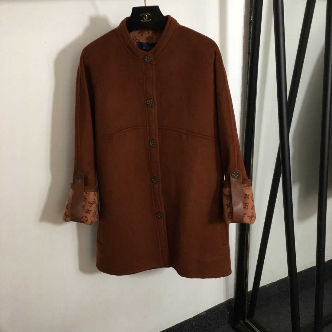 LOUIS VUITTON LV 25S BELTED WOOL COAT 0147