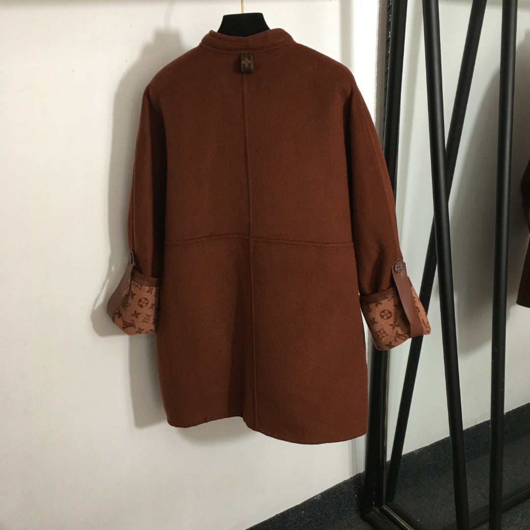 LOUIS VUITTON LV 25S BELTED WOOL COAT 0147